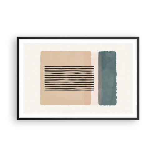 Póster en marco negro - Todo en orden - 91x61 cm