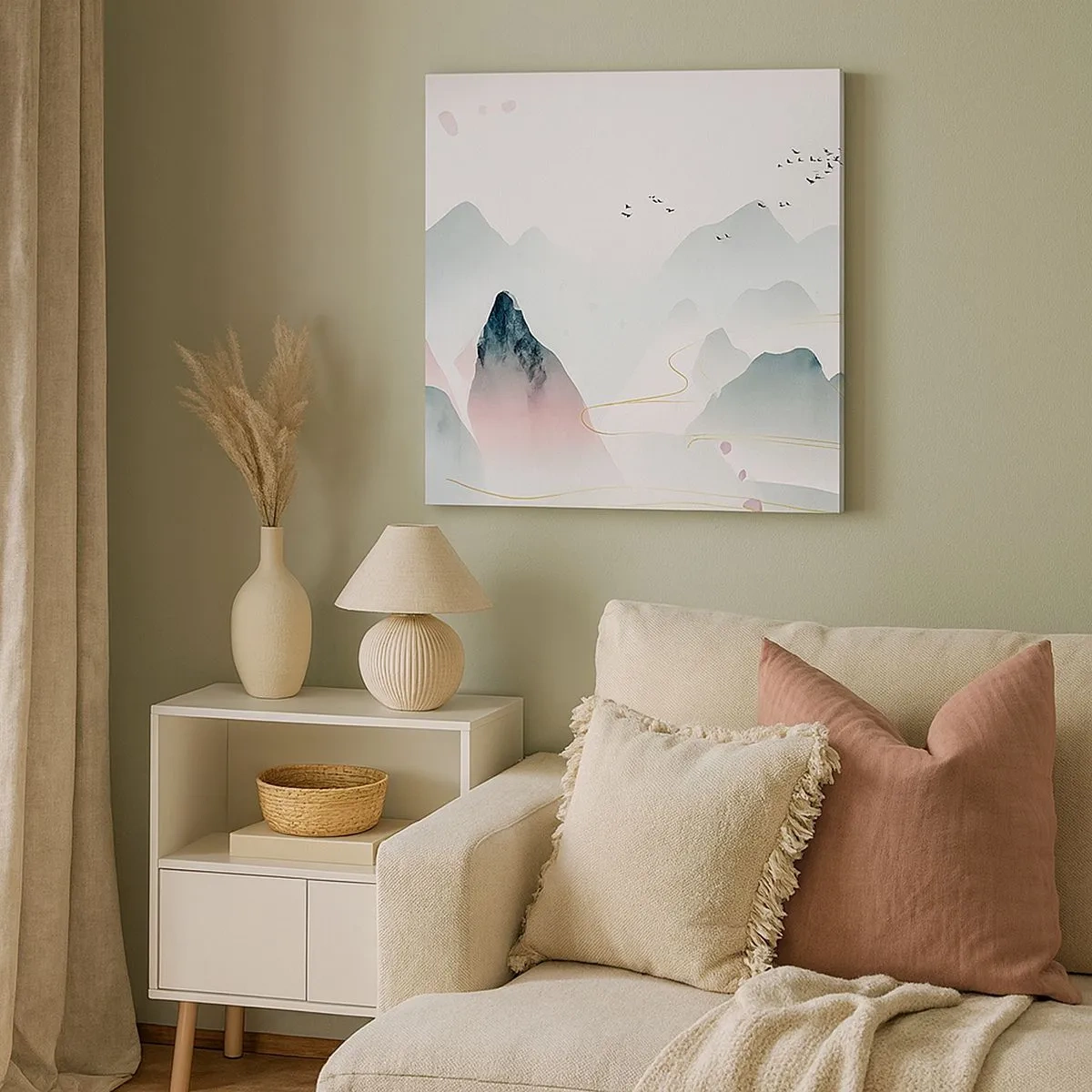 Cuadro sobre lienzo - Impresión de Imagen - Sobre las cimas - 30x30 cm