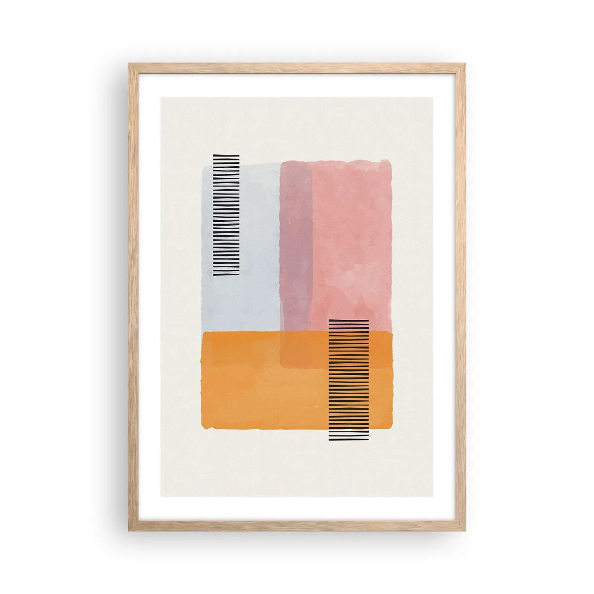 Póster en marco roble claro - La rectitud - 50x70 cm