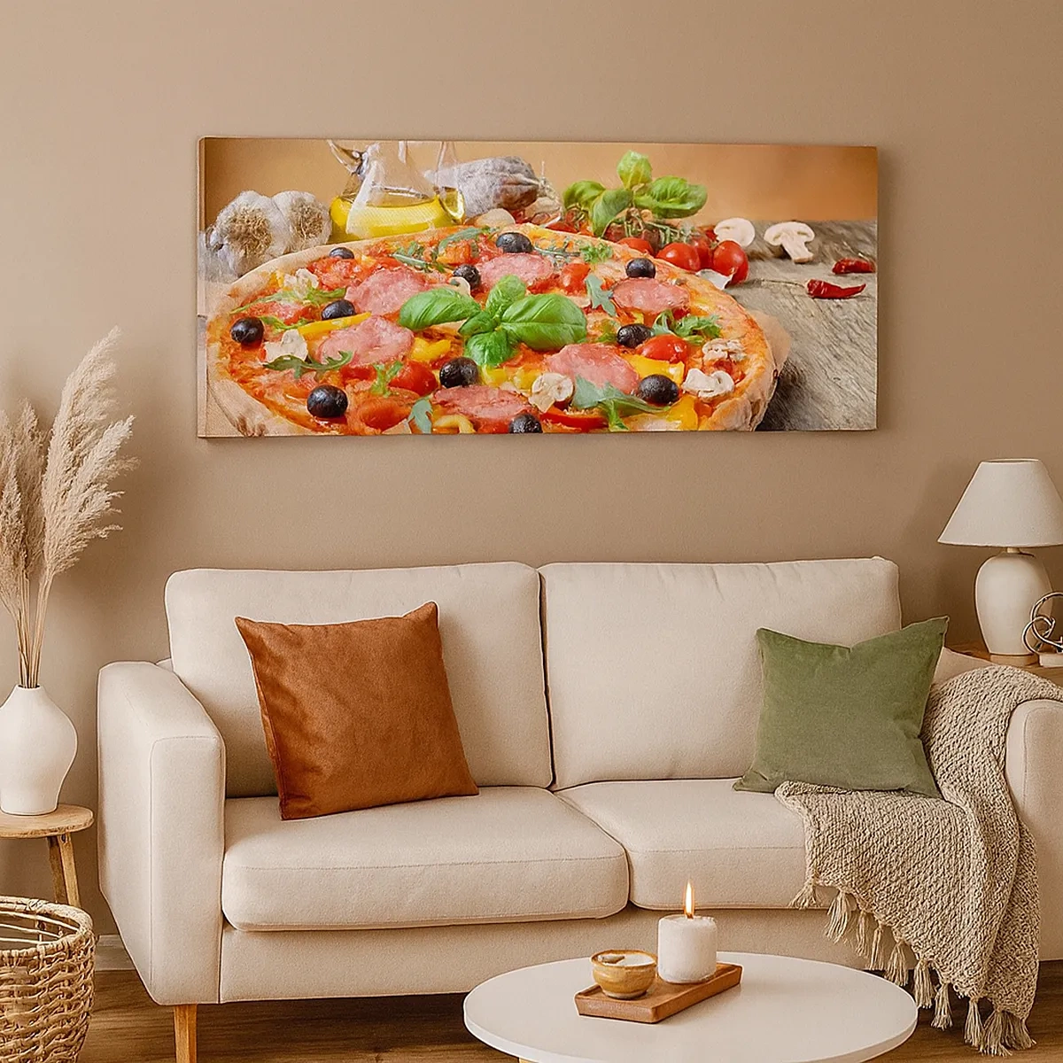 Cuadro sobre lienzo - Impresión de Imagen - Con un verdadero sabor italiano - 30x30 cm