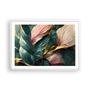 Póster en marco blanco - Elegancia y estilo naturales - 70x50 cm