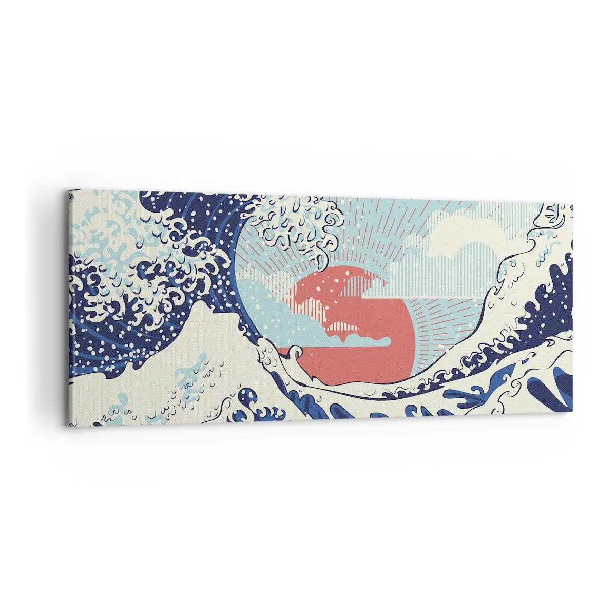 Cuadro sobre lienzo - Impresión de Imagen - De inspiración japonesa - 100x40 cm
