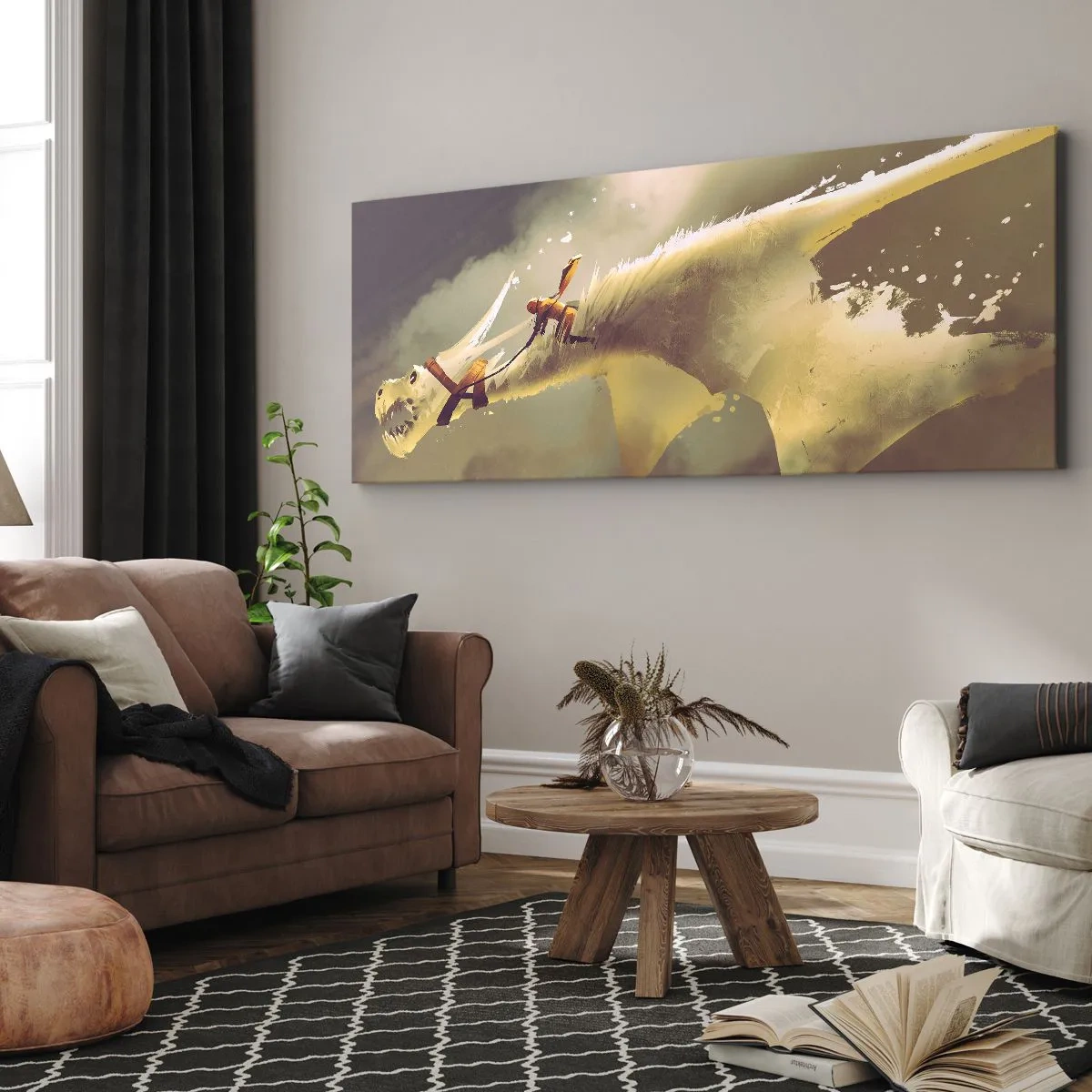 Cuadro sobre lienzo - Impresión de Imagen - Al rescate - 100x40 cm
