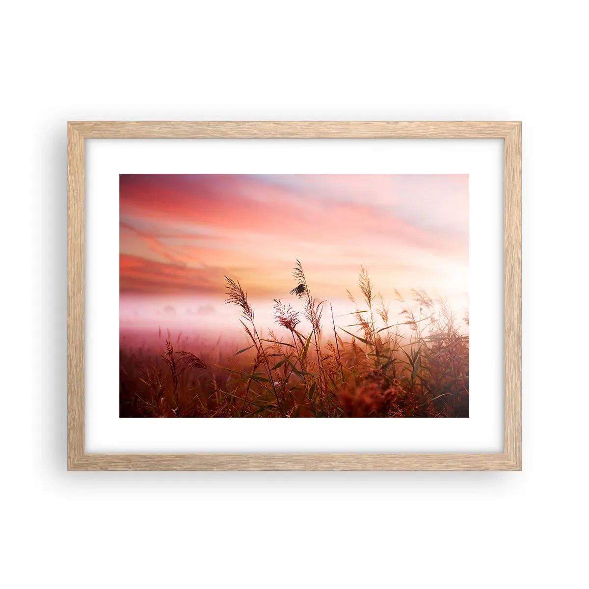 Póster en marco roble claro - El arte del viento - 40x30 cm