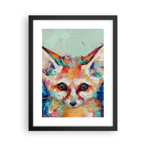 Póster en marco negro - Mirada penetrante - 30x40 cm