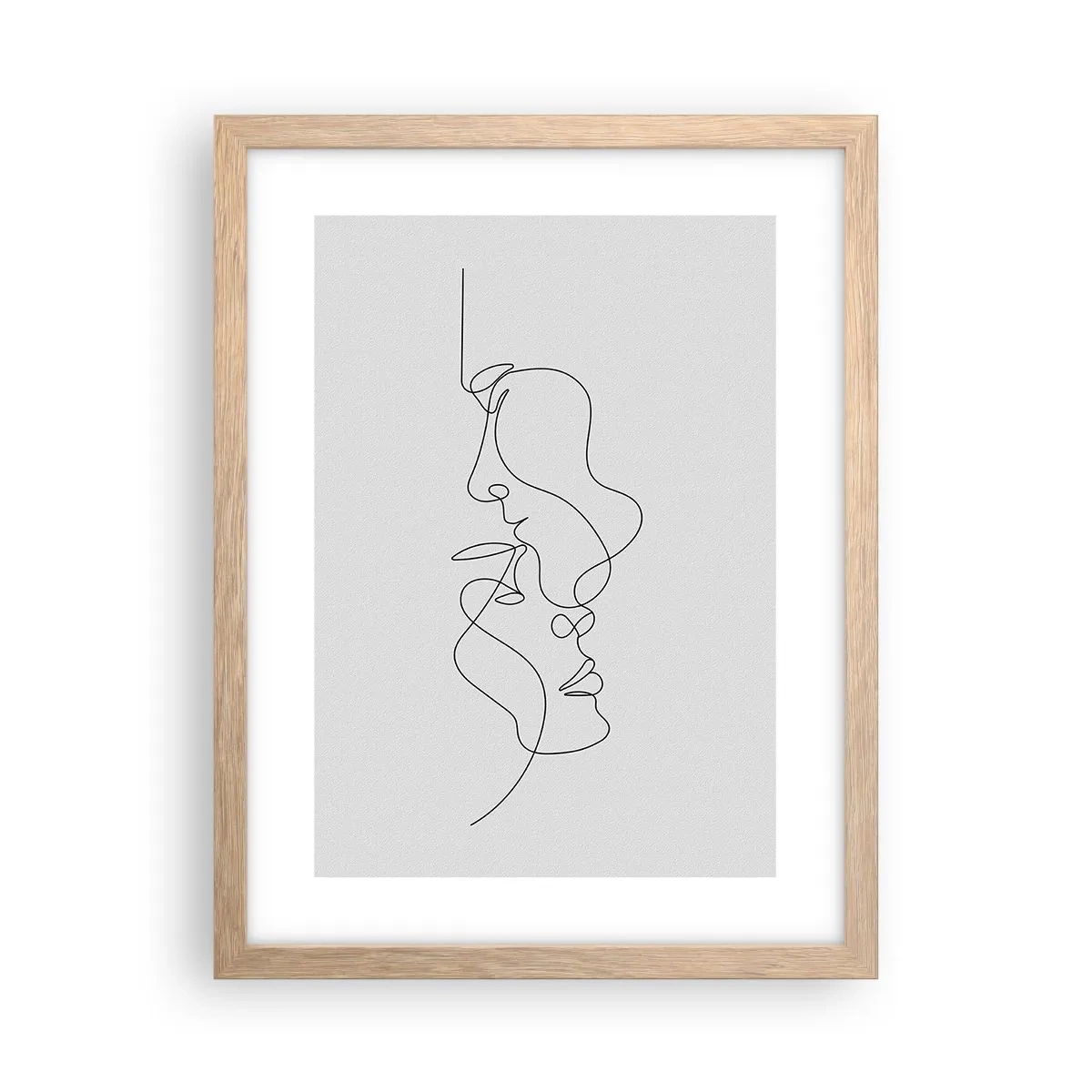 Póster en marco roble claro - El calor de los deseos lúgubres - 30x40 cm