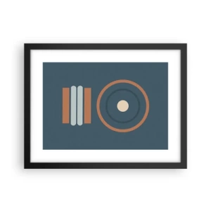 Póster en marco negro - La esencia de las cosas - 40x30 cm