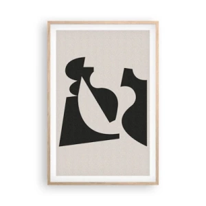 Póster en marco roble claro - Para automontaje - 61x91 cm