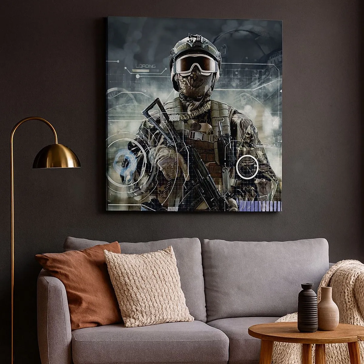 Cuadro sobre lienzo - Impresión de Imagen - De poder a poder - 30x30 cm