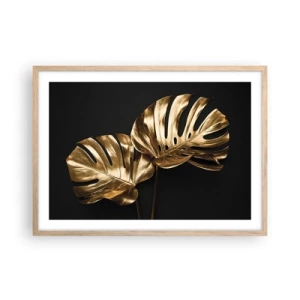 Póster en marco roble claro - Tesoros de la naturaleza - 70x50 cm