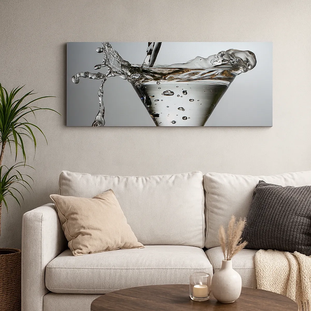 Cuadro sobre lienzo - Impresión de Imagen - Sobre el borde de una taza - 30x30 cm