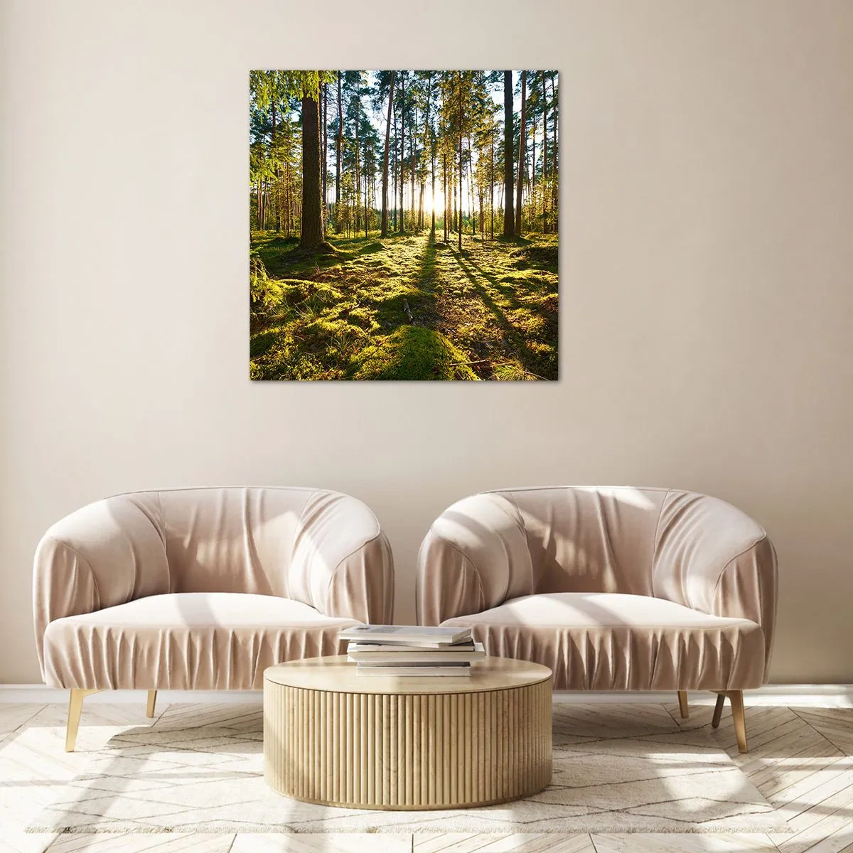 Cuadro sobre vidrio - Impresiones sobre Vidrio - ...Más allá de los siete bosques - 40x40 cm