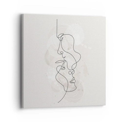 Cuadro sobre lienzo - Impresión de Imagen - En un abrazo - 30x30 cm