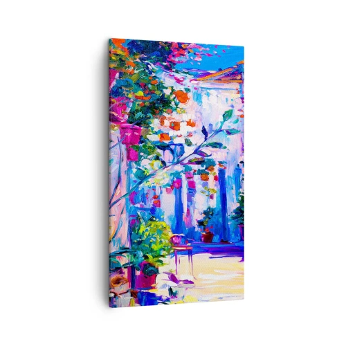 Cuadro sobre lienzo - Impresión de Imagen - Impresión - una calle italiana - 45x80 cm