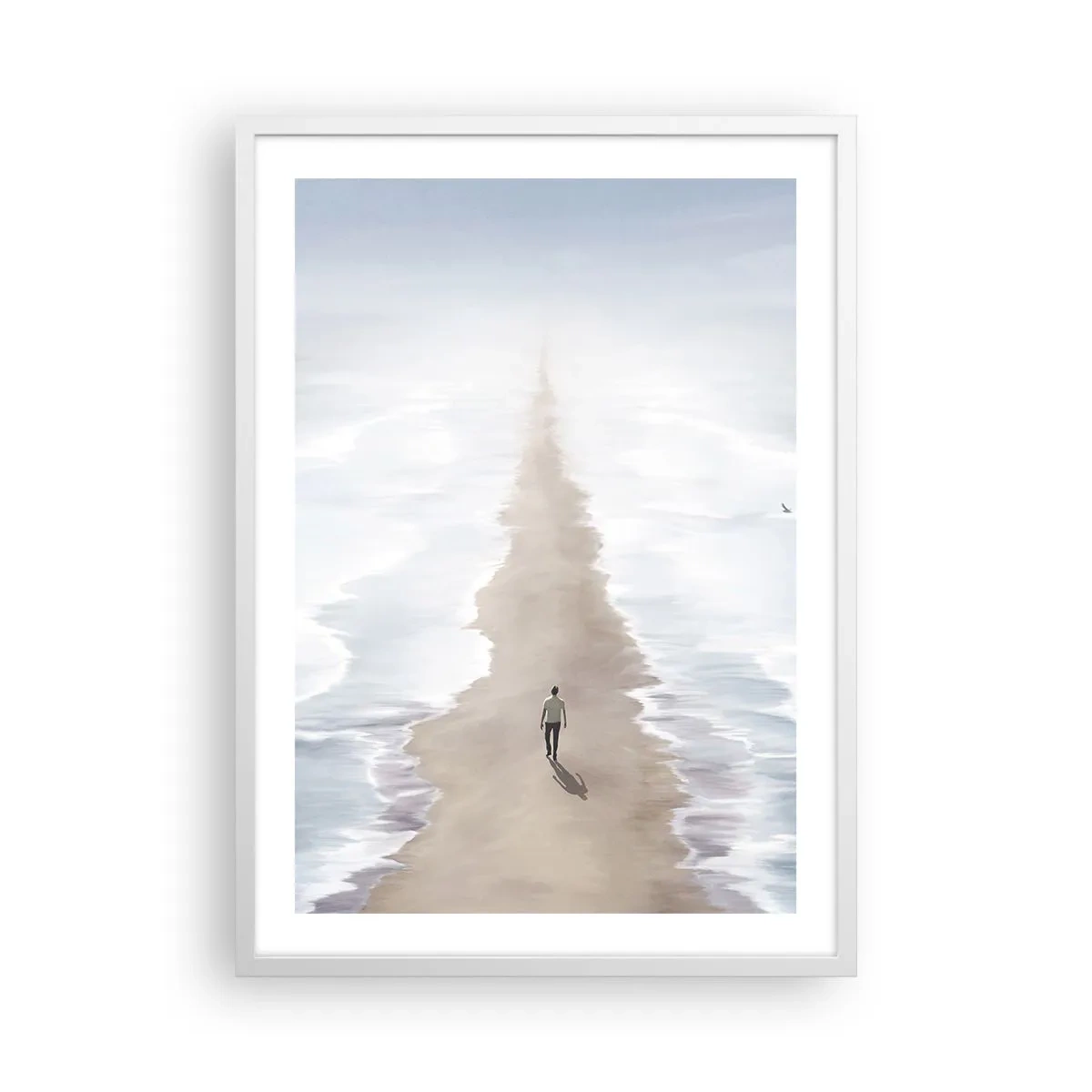 Póster en marco blanco - Un futuro brillante - 50x70 cm