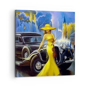 Cuadro sobre lienzo - Impresión de Imagen - Noche de violín y pasión - 50x50 cm