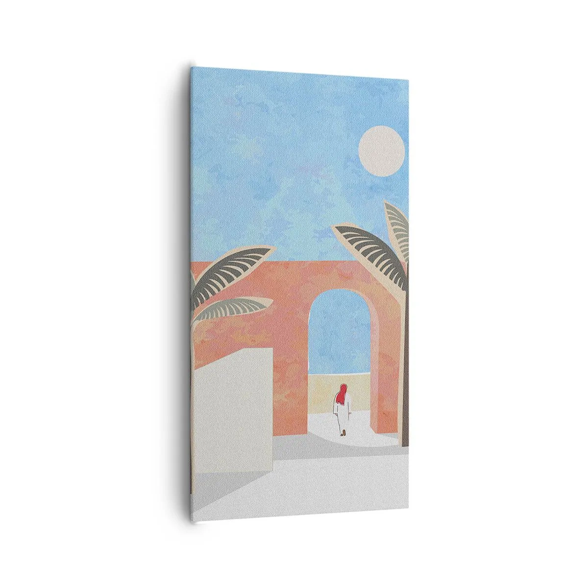 Cuadro sobre lienzo - Impresión de Imagen - Un día árabe - 65x120 cm