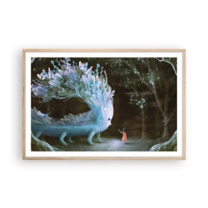 Póster en marco roble claro - Una reunión fantástica - 91x61 cm