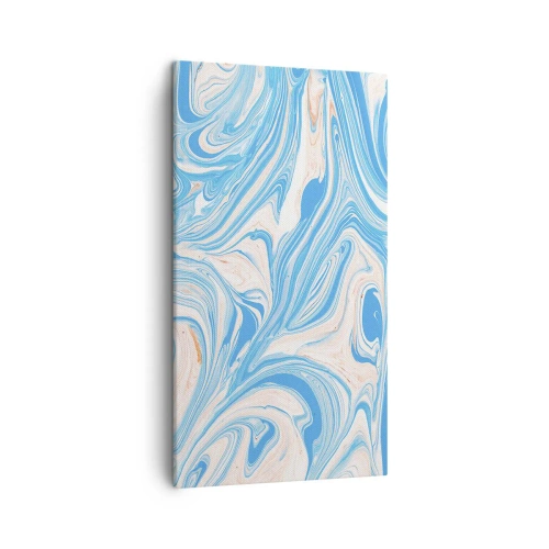 Cuadro sobre lienzo - Impresión de Imagen - Llanura de inundación turquesa - 45x80 cm