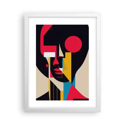 Póster en marco blanco - Su mundo interior - 30x40 cm
