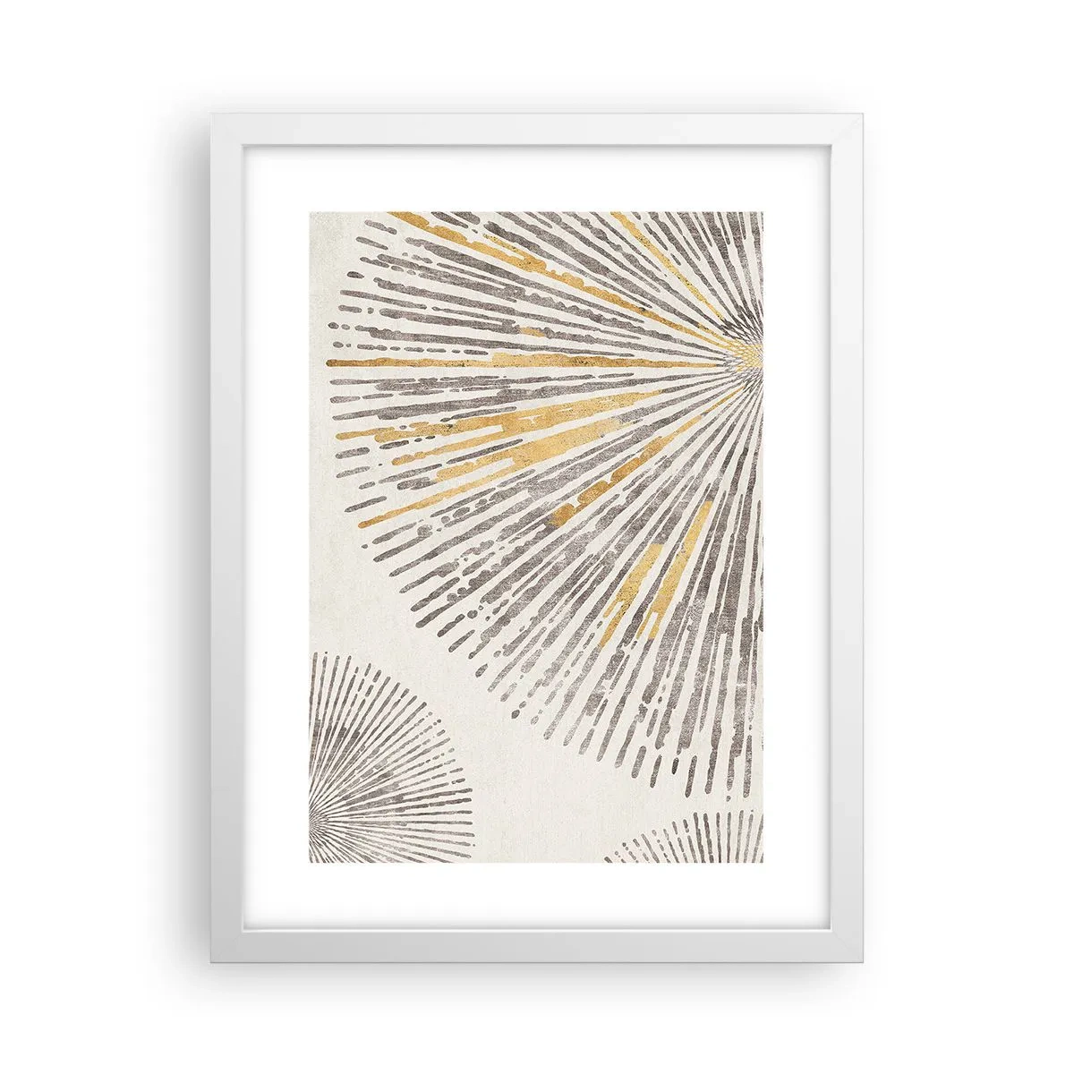 Póster en marco blanco - Belleza lineal - 30x40 cm