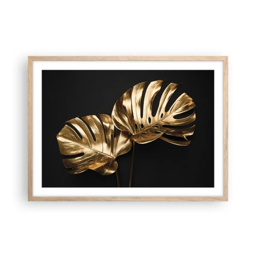 Póster en marco roble claro - Tesoros de la naturaleza - 70x50 cm