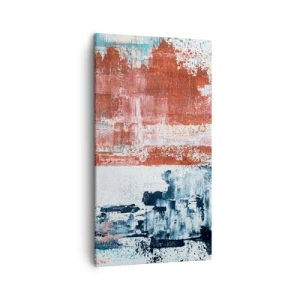 Cuadro sobre lienzo - Impresión de Imagen - Mitad abstracción, mitad abstracción - 45x80 cm