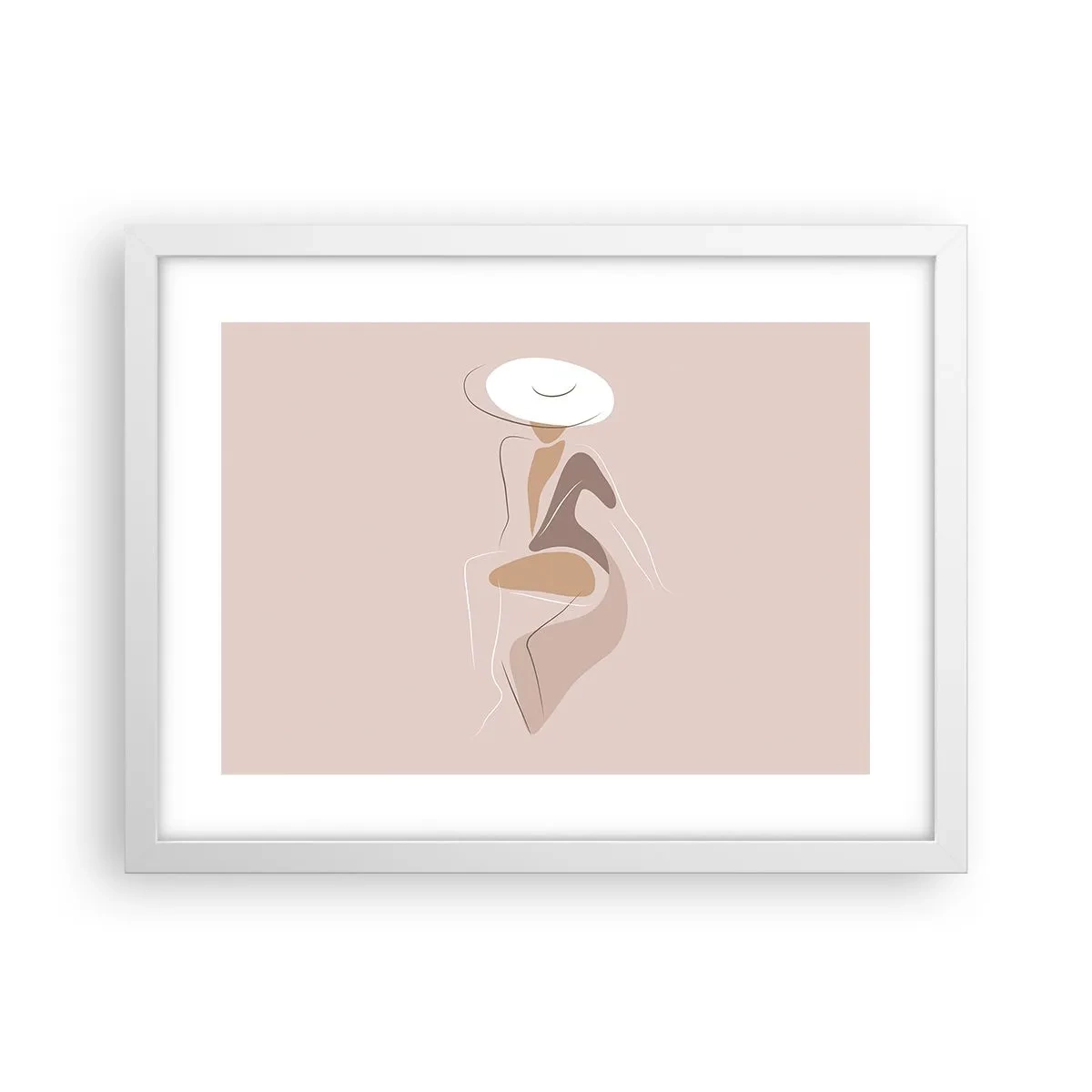 Póster en marco blanco - Una auténtica dama - 40x30 cm