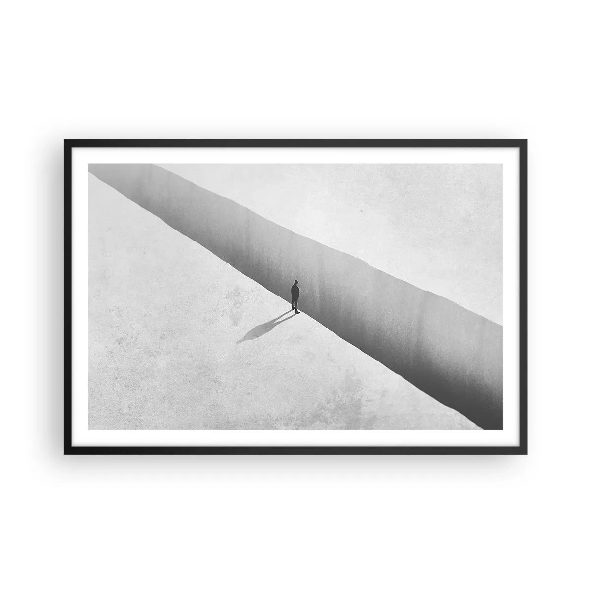 Póster en marco negro - Sin un destino claro - 91x61 cm