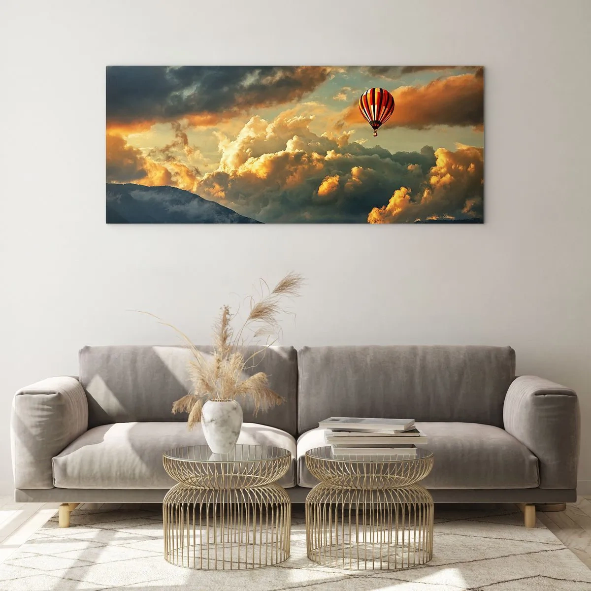 Cuadro sobre vidrio - Impresiones sobre Vidrio - Vuelo porque quiero - 90x30 cm