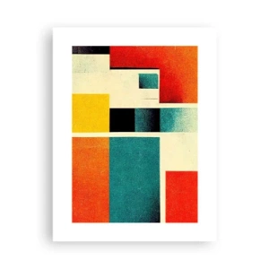 Póster - Abstracción geométrica - buena energía - 30x40 cm