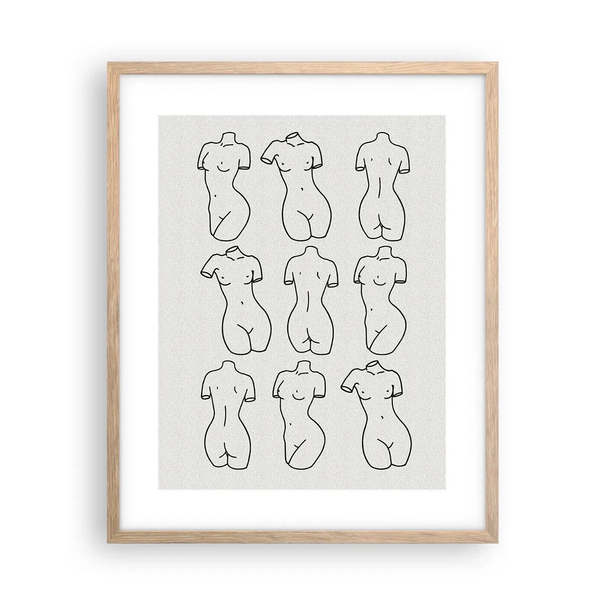 Póster en marco roble claro - Solo Venus - 40x50 cm