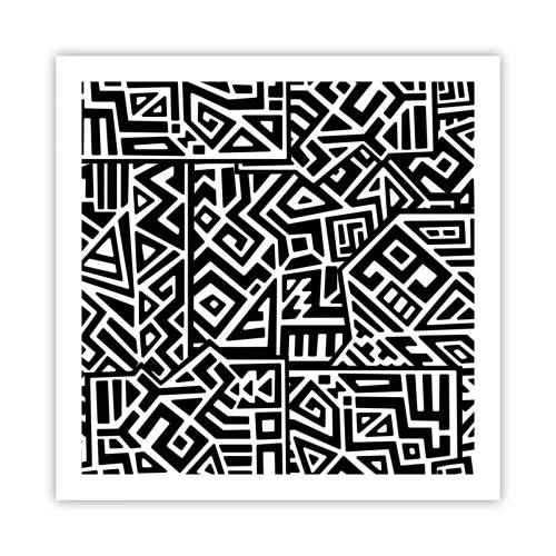 Póster - Composición precolombina - 60x60 cm