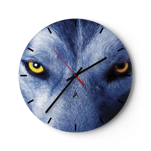 Reloj de pared - Reloj de vidrio - La mirada hipnótica - 40x40 cm
