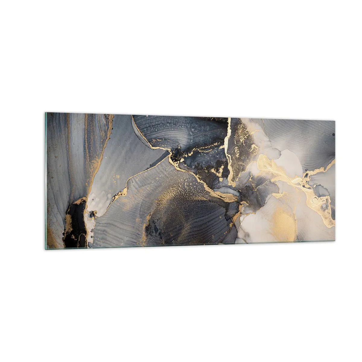 Cuadro sobre vidrio - Impresiones sobre Vidrio - La vida de una piedra - 100x40 cm