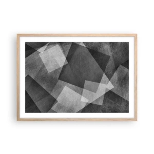 Póster en marco roble claro - Un símbolo eterno de permanencia y orden - 70x50 cm