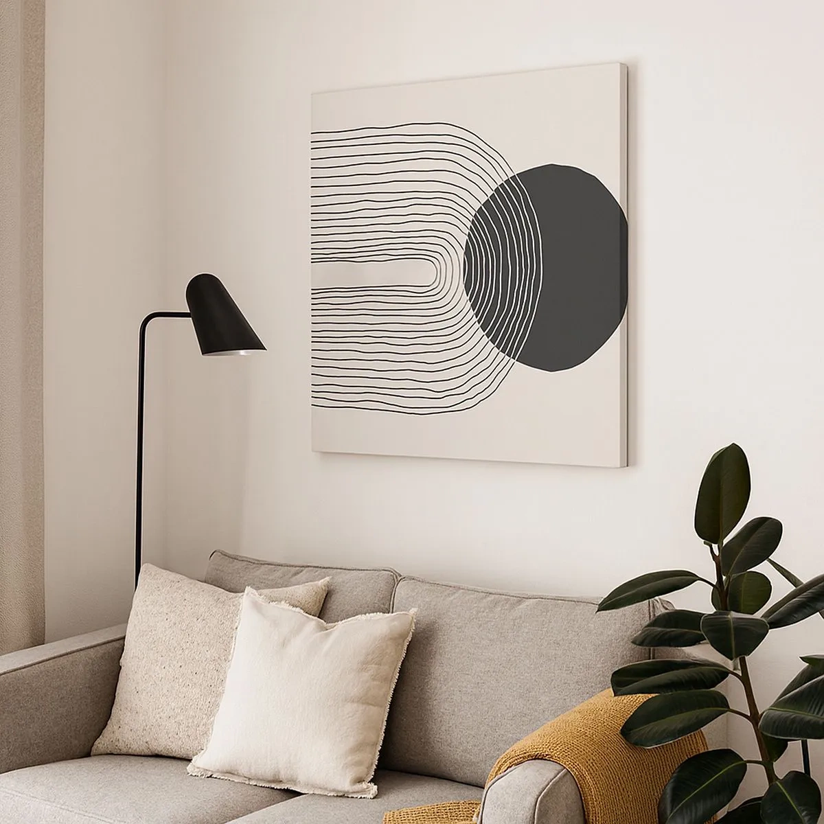 Cuadro sobre lienzo - Impresión de Imagen - Temblor y certeza - 30x30 cm