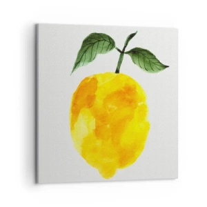 Cuadro sobre lienzo - Impresión de Imagen - Cómo conocer el sabor del sol - 50x50 cm