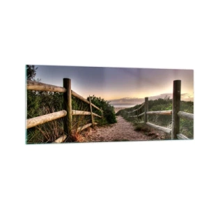 Cuadro sobre vidrio - Impresiones sobre Vidrio - Objetivo a la vista - 100x40 cm