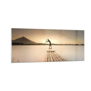 Cuadro sobre vidrio - Impresiones sobre Vidrio - Antes del descanso - 100x40 cm