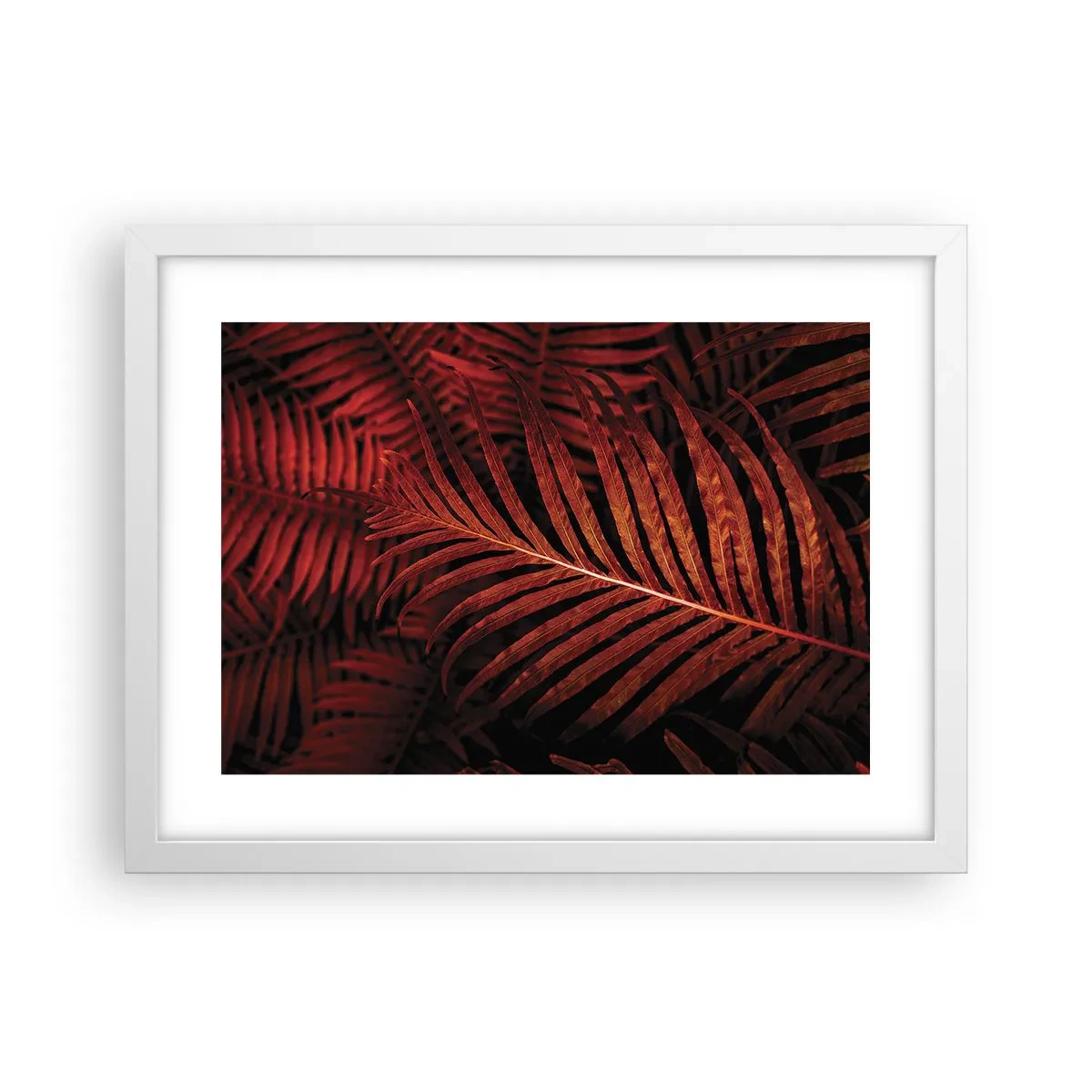 Póster en marco blanco - Las brasas de la vida - 40x30 cm