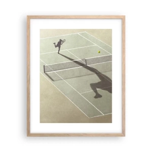 Póster en marco roble claro - Véncete a ti mismo - 40x50 cm