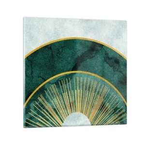 Cuadro sobre vidrio - Impresiones sobre Vidrio - Un sistema solar diferente - 30x30 cm