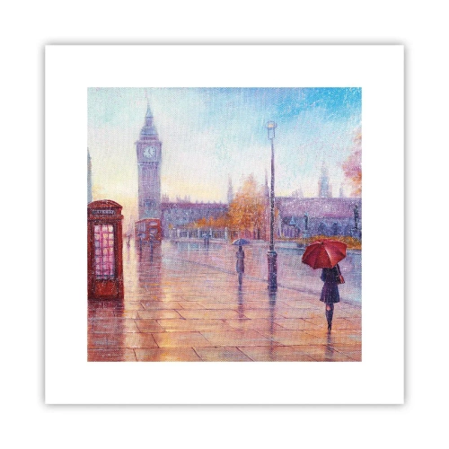 Póster - Un día de otoño en Londres - 30x30 cm