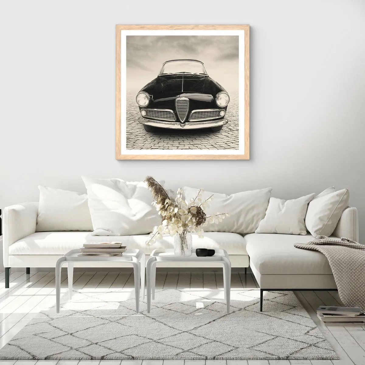 Póster en marco roble claro - ¿Y cómo no quererme? - 30x30 cm