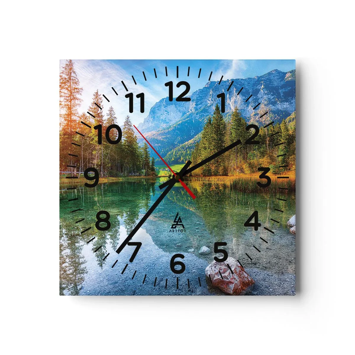 Reloj de pared - Reloj de vidrio - La dulzura del otoño - 40x40 cm
