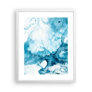 Póster en marco blanco - Un concierto azul - 40x50 cm