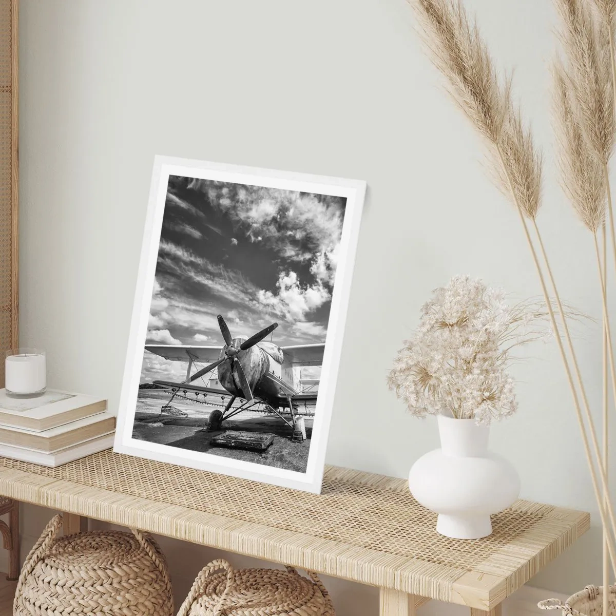 Póster en marco blanco - No puedo esperar - 30x40 cm