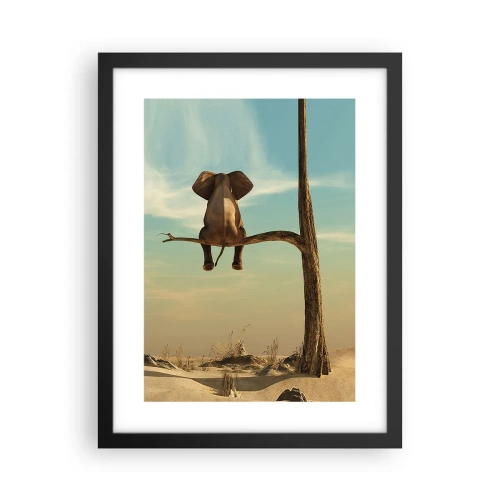 Póster en marco negro - Un nuevo punto de vista - 30x40 cm