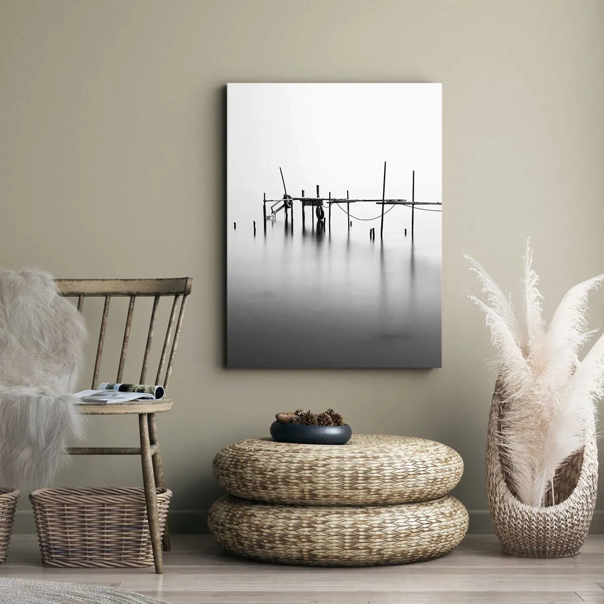 Cuadro sobre lienzo - Impresión de Imagen - ¿Y si no hay mundo? - 65x120 cm